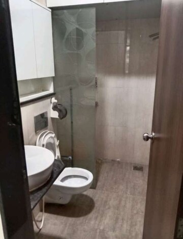 Bathroom in 2 BHK Apartment at Vasant Fiona, Pokhran Road No 2 – for Rent