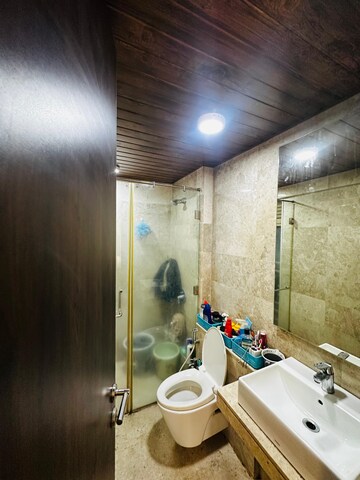 Bathroom in 2 BHK Apartment at Sheth Vasant Oasis, Andheri East – for Rent
