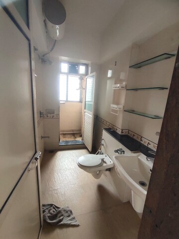 Bathroom in 1 BHK Apartment at K Raheja Heights, Malad East – for Rent