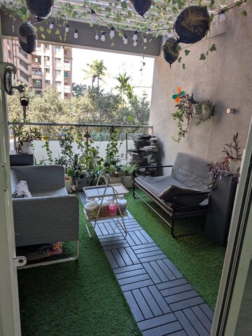 Balcony in 2 BHK Apartment at Five Star Royal Majestic, Rahatani – for Rent