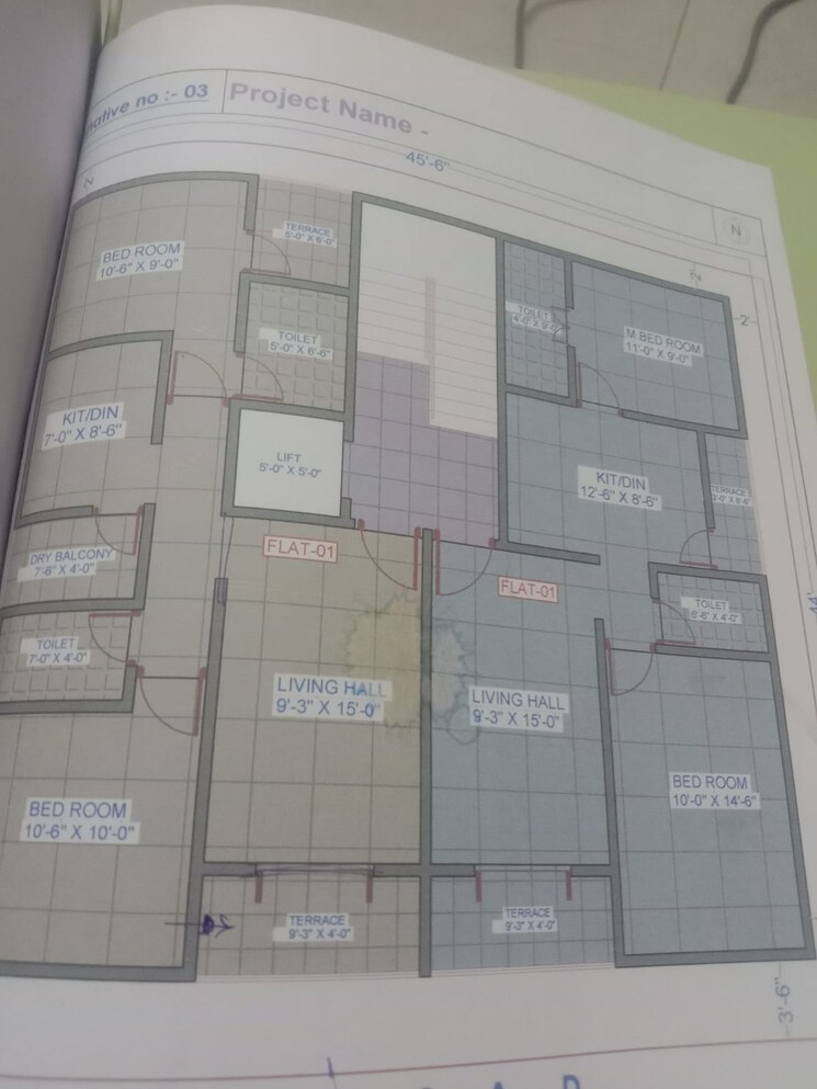 Floor Plan, kumar-parc-residences 2 Bedroom 834 Sq.Ft. Apartment In Hadapsar Pune 8395603