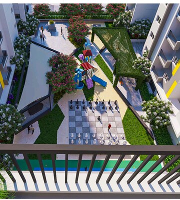 Balcony in 2 BHK Apartment at Bahadurpally – for Sale