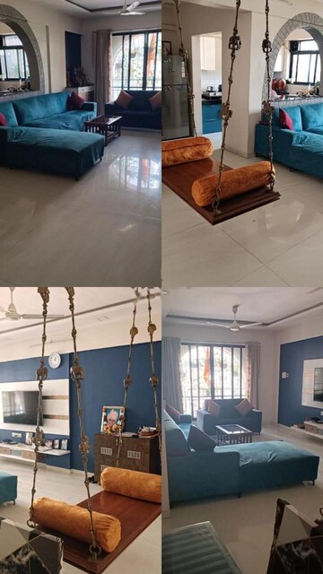 Kitchen in 3 BHK Apartment at Nyati Meadows, Wadgaon Sheri – for Rent