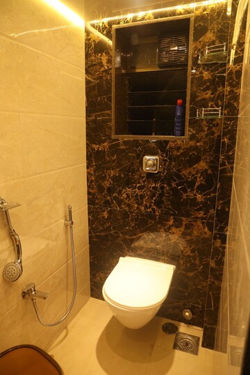 Bathroom in 1.5 BHK Apartment at Versova – for Rent