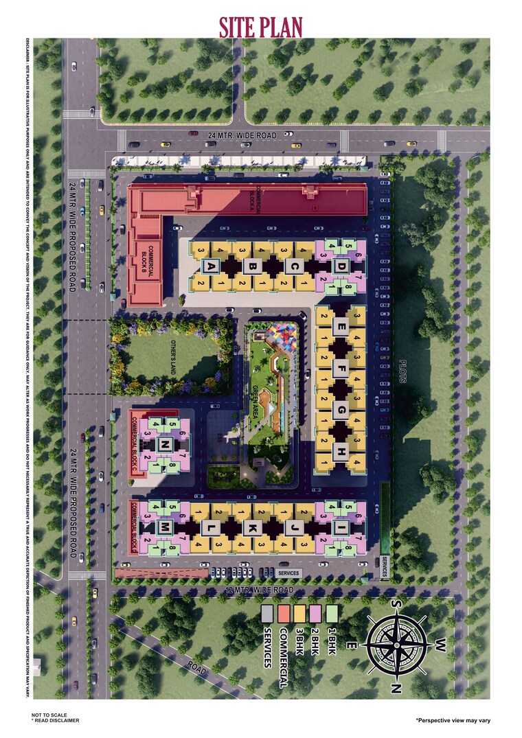 Master Plan, arttech-maulshree-heights 3 Bedroom 645 Sq.Ft. Apartment In Sector 84 Faridabad 8396188