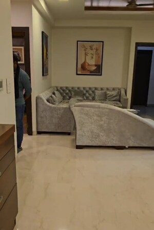 Living Room in 4 BHK Apartment at Mansarovar – for Sale