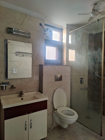 Bathroom in 3 BHK Builder Floor at Defence Colony – for Rent