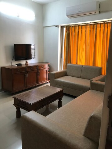 Living Room in 3 BHK Apartment at The Meadows, Near Vaishno Devi Circle On Sg Highway – for Rent