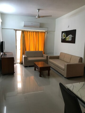 Living Room in 3 BHK Apartment at The Meadows, Near Vaishno Devi Circle On Sg Highway – for Rent