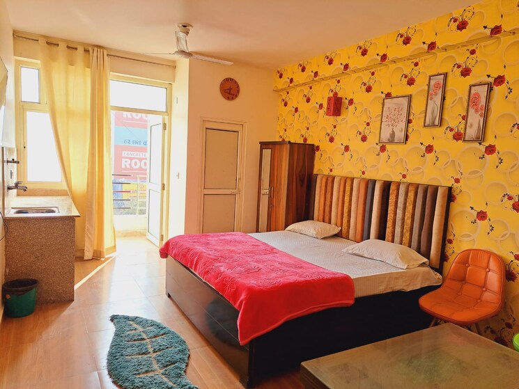 Bedroom, radhey-krishna-orchid Studio 500 Sq.Ft. Builder Floor In Sector 101 Noida 8396396