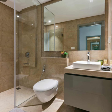 Bathroom in 6 BHK Apartment at Oberoi Sky City, Khande Rao Dongari – for Rent