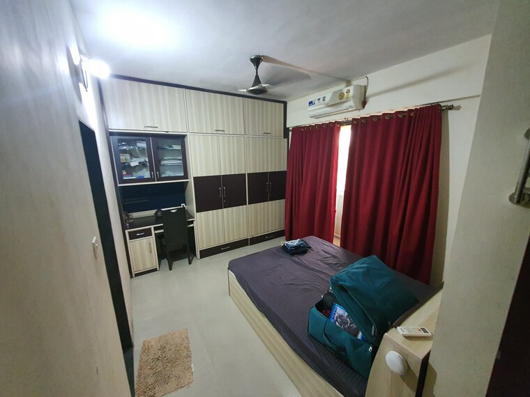 Bedroom, rose-tower 3 Bedroom 1200 Sq.Ft. Apartment In Kharghar Sector 34 Navi Mumbai 8396521