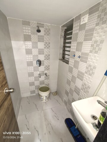 Bathroom in 1 BHK Apartment at Ekveera Chandrangan Residency, Diva – for Rent