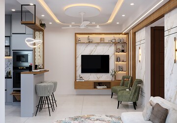 Living Room in 2 BHK Apartment at Tata Value Homes, Sector 150 – for Rent
