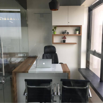 Kitchen in  Office Space at Prahlad Nagar – for Rent