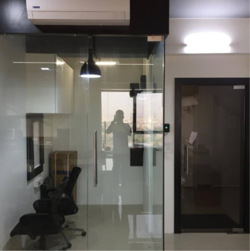 Kitchen in  Office Space at Prahlad Nagar – for Rent