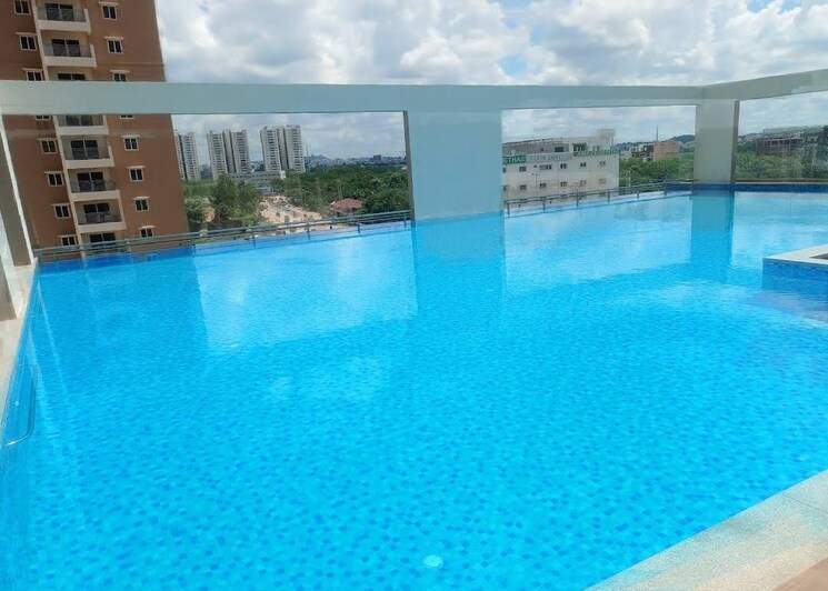 Swimming Pool, aparna-cyber-life 3 Bedroom 1965 Sq.Ft. Apartment In Nallagandla Hyderabad 8397003