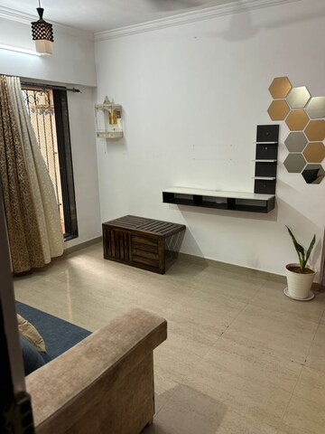 Living Room in 1 BHK Apartment at Royal Nest Malad West, Malad West – for Rent
