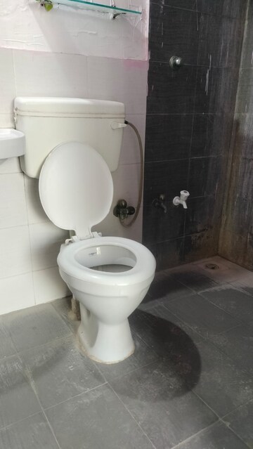Bathroom in 2 BHK Apartment at Dharmadev Swaminarayan Park 3, Vasna – for Rent
