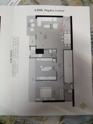 Floor Plan in 2 BHK Apartment at Sumit KMR Param, Borivali West – for Sale