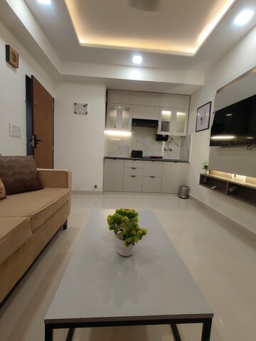 Living Room in 1 BHK Apartment at Redwood Magnus, Jeerota – for Rent