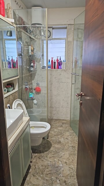 Bathroom in 3 BHK Apartment at DB Realty Orchid Suburbia, Kandivali West – for Rent
