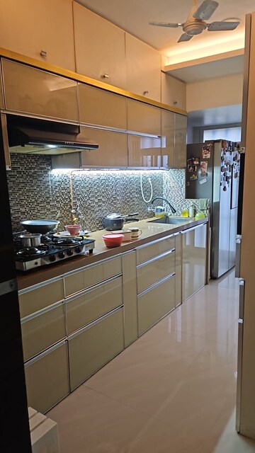 Kitchen in 3 BHK Apartment at DB Realty Orchid Suburbia, Kandivali West – for Rent