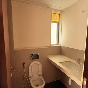Bathroom in 2 BHK Apartment at Piramal Vaikunth Cluster 2, Ashok Nagar – for Rent
