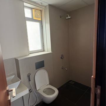 Bathroom in 2 BHK Apartment at Piramal Vaikunth Cluster 2, Ashok Nagar – for Rent