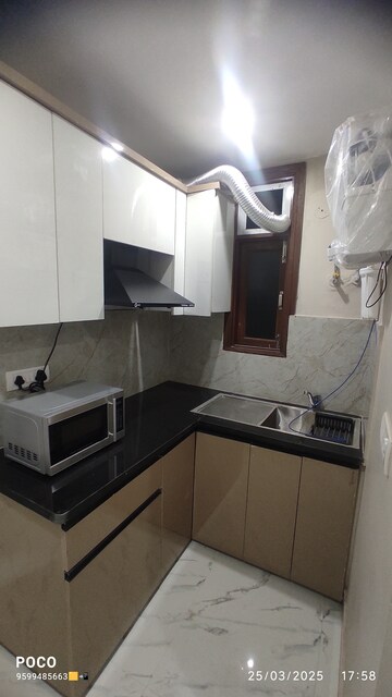 Kitchen in 1 BHK Builder Floor at Chattarpur – for Rent