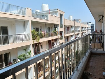Balcony in 3 BHK Apartment at Uninav Bliss, Raj Nagar Extension – for Rent