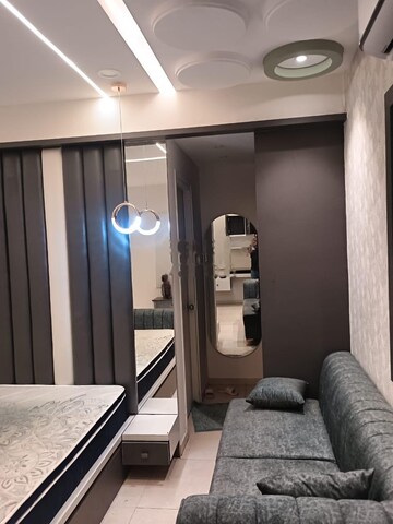 Living Room in 3 BHK Apartment at Elemental Earthwoods, Kokapet – for Rent