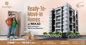 Master Bedroom in 2 BHK Apartment at Kamal Elanza, Wakad – for Sale