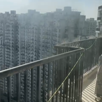 Balcony in 3 BHK Apartment at Amrapali Platinum, Sector 119 – for Sale