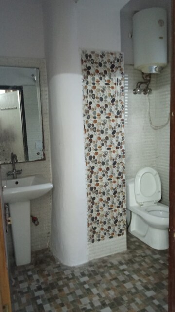 Bathroom in 1 BHK Builder Floor at Paryavaran Complex – for Rent