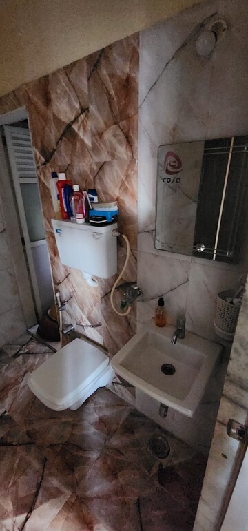 Bathroom in 1 BHK Apartment at Rosa Gardenia, Ghodbunder Road – for Sale