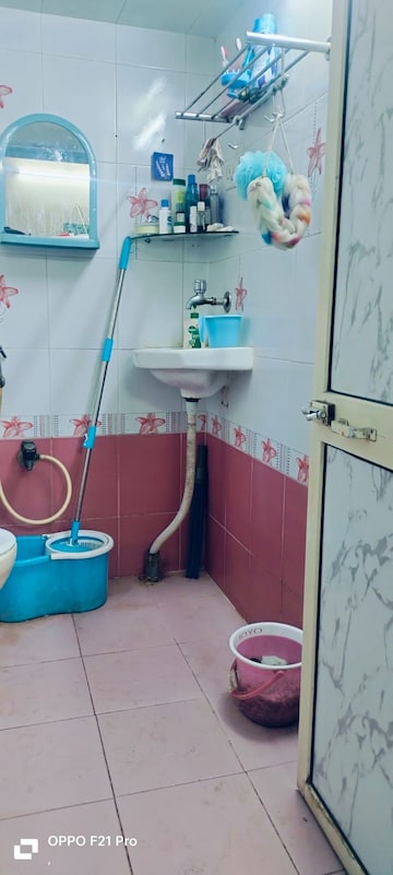 Bathroom in 1 RK Apartment at Satyam CHS Malad East, Malad East – for Rent
