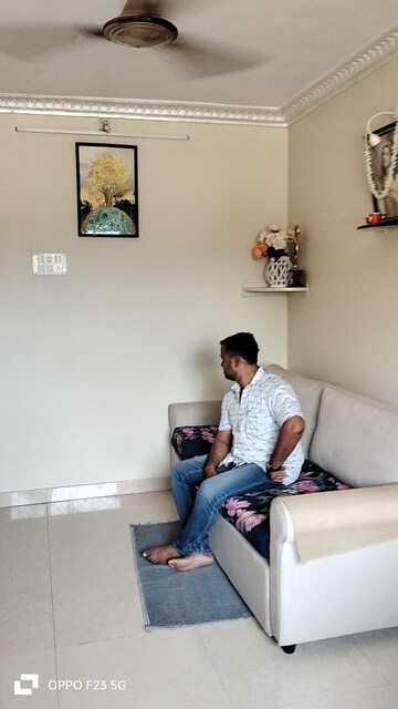 Living Room in 1 BHK Apartment at Kopar Khairane – for Rent