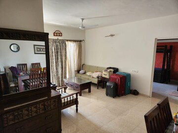 Living Room in 2 BHK Apartment at Clover Park View, Koregaon Park – for Rent