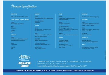Plot Area in 2 BHK Apartment at Amrapali Leisure Park, Amrapali Leisure Valley – for Rent