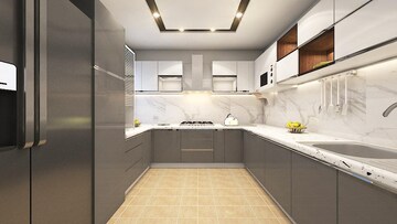 Kitchen in 3 BHK Builder Floor at Sector 26 – for Sale