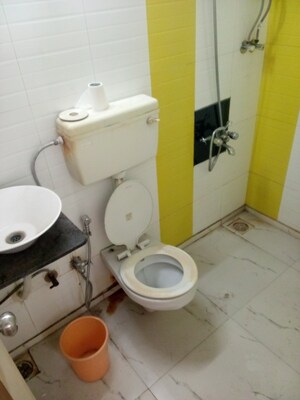 Bathroom in 1 BHK Apartment at M R Galaxy Royale, Goregaon West – for Sale