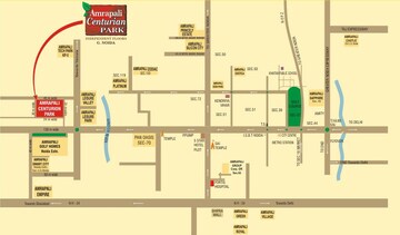 Floor Plan in 3 BHK Apartment at Amrapali Terrace Homes, Tech Zone 4 Greater Noida – for Rent