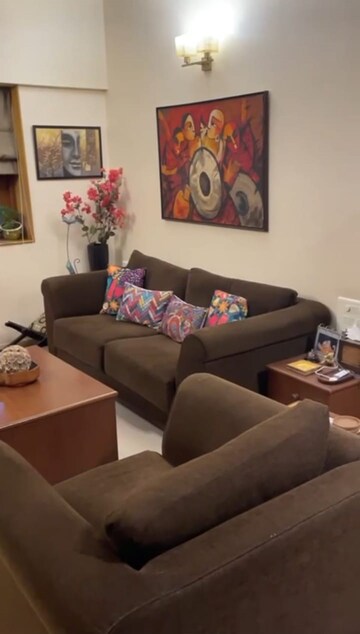 Living Room in 3 BHK Apartment at Prabhadevi – for Sale