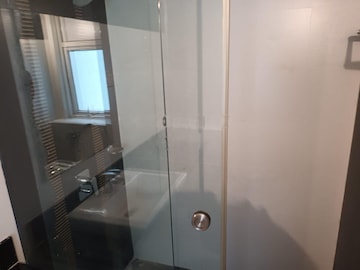 Bathroom in 3 BHK Apartment at Ramky Towers, Gachibowli – for Rent