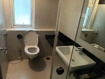 Attached Bathroom in 3 BHK Apartment at Ramky Towers, Gachibowli – for Rent