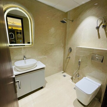 Bathroom in 4 BHK Builder Floor at Ansal API Esencia, Sector 67 – for Sale