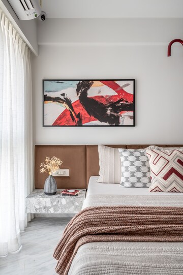 Bedroom in 2 BHK Builder Floor at Prescon Midtown Bay, Mahim West – for Sale
