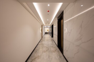 Building Lobby in 2 BHK Builder Floor at Prescon Midtown Bay, Mahim West – for Sale