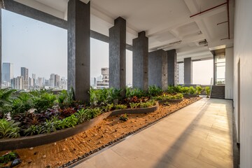 Balcony in 2 BHK Builder Floor at Prescon Midtown Bay, Mahim West – for Sale